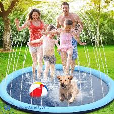 SplashBlast™  Piscina Alfombra Lanza Agua 170 Cm